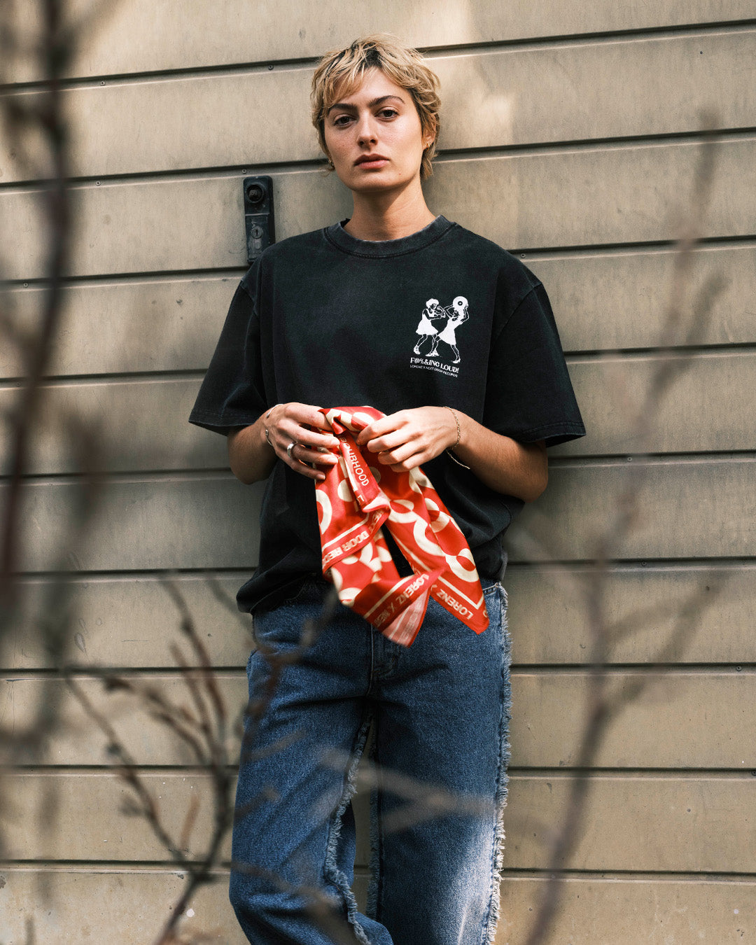 [LIMITED] F@%&ING LOUD Tee in Washed Black