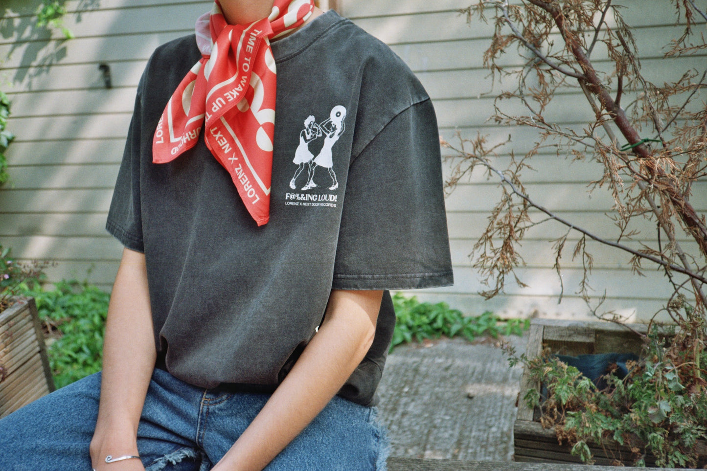 [LIMITED] lorenz X NDR Silk Scarf in Red