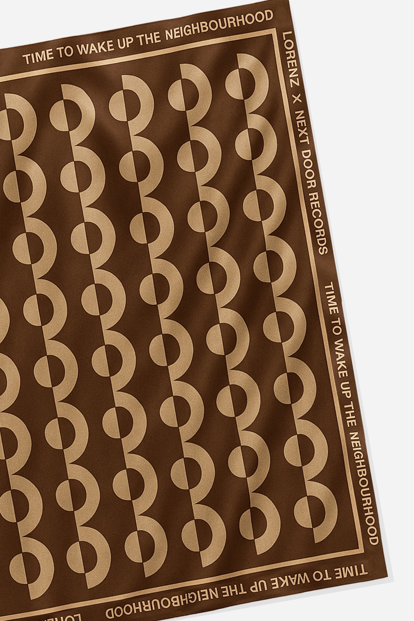 [LIMITED] lorenz X NDR Silk Scarf in Brown