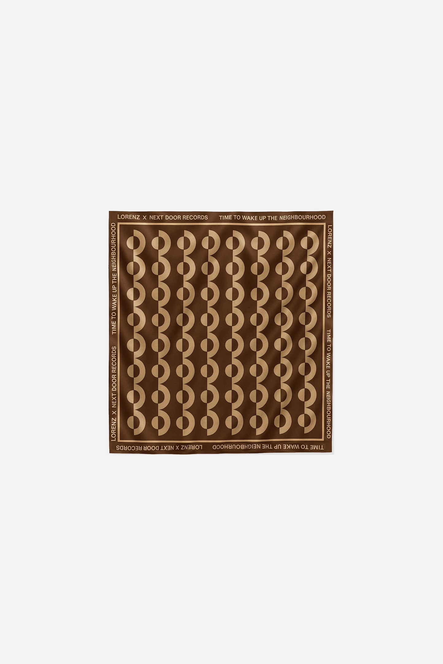 [LIMITED] lorenz X NDR Silk Scarf in Brown