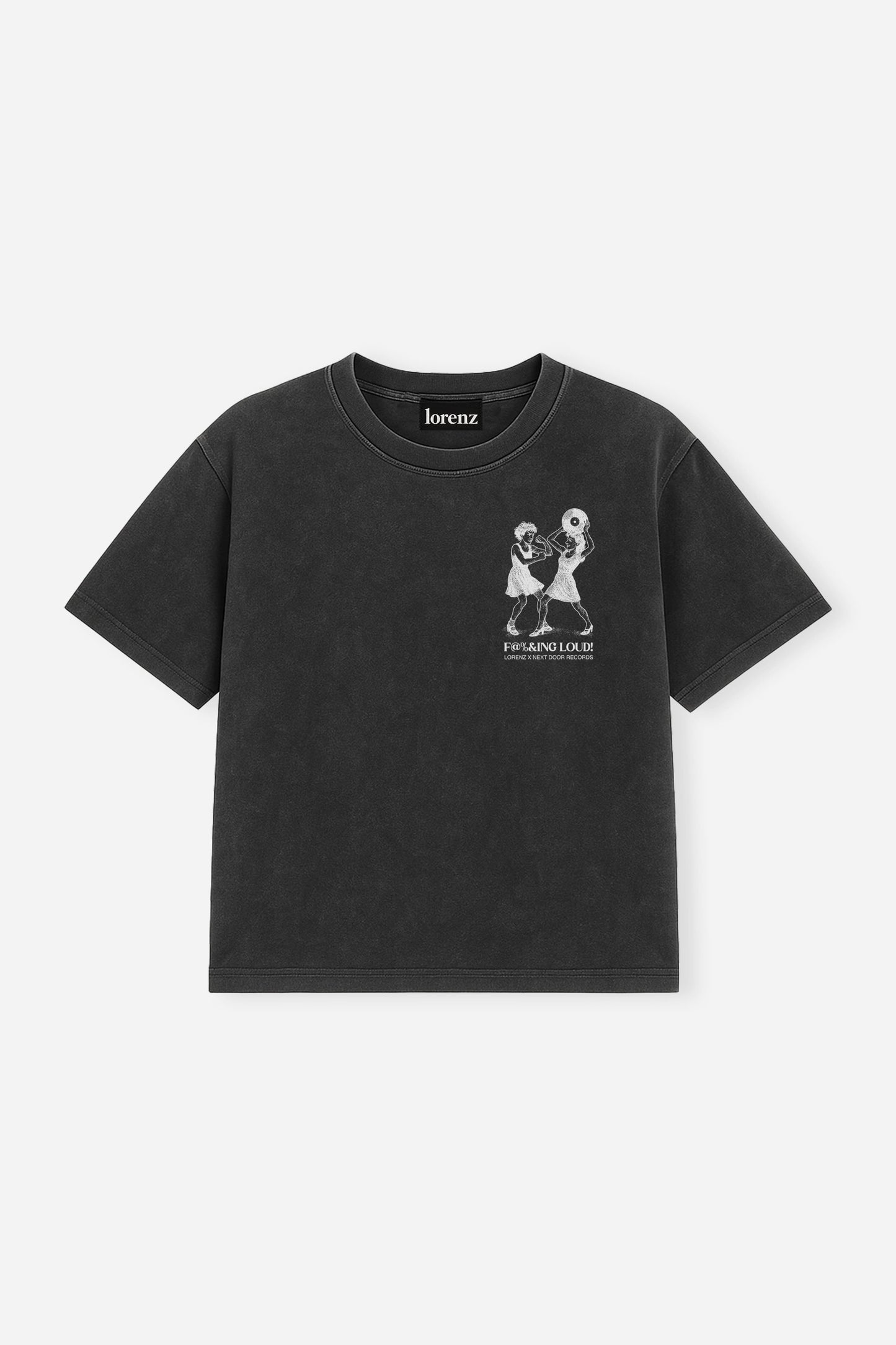 [LIMITED] F@%&ING LOUD Tee in Washed Black