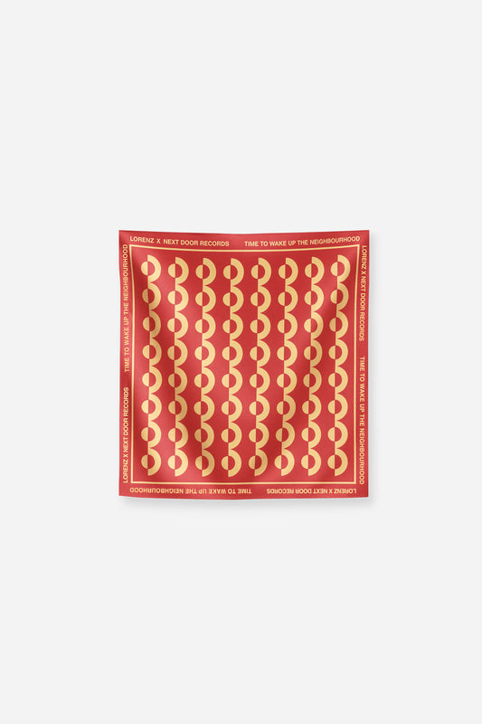 [LIMITED] lorenz X NDR Silk Scarf in Red